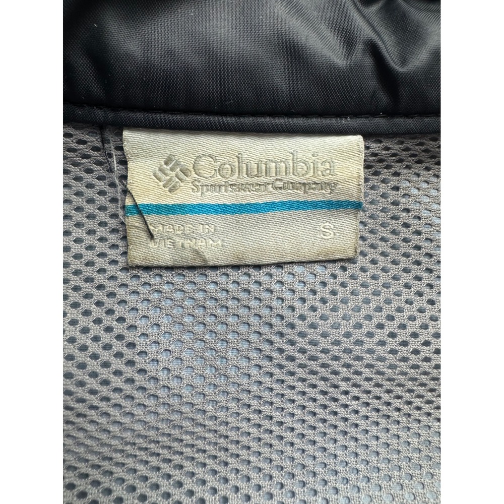 Columbia Womens Black Hooded Windbreaker Jacket Mesh Lined Full Zip Small - Picture 3 of 13